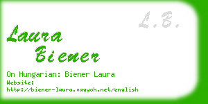 laura biener business card